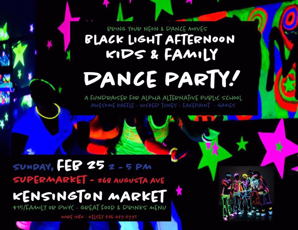 Black Light Family Dance Party